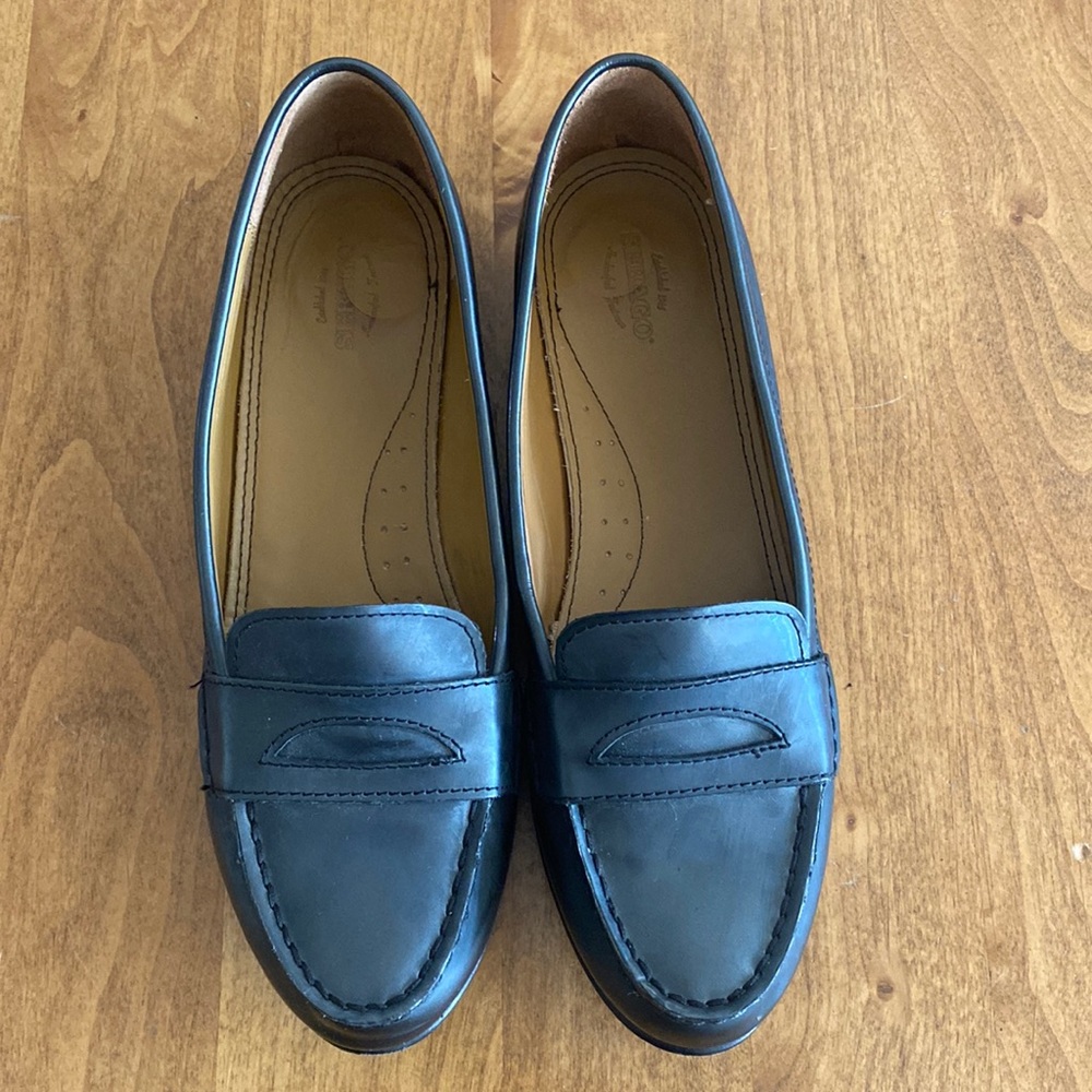 Sebago dark silver loafers